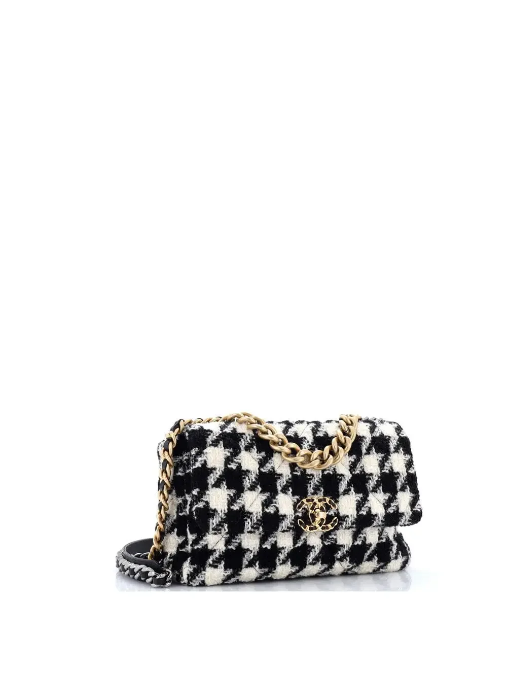 Chanel 19 Flap Bag Quilted Tweed Large #254497C49B